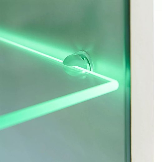Fnfteilige Wohnwand TV-Schrank mit LED-Beleuchtung Wei