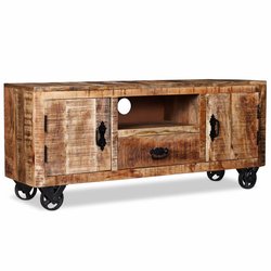 TV-Schrank Raues Mangoholz 120 x 30 x 50 cm