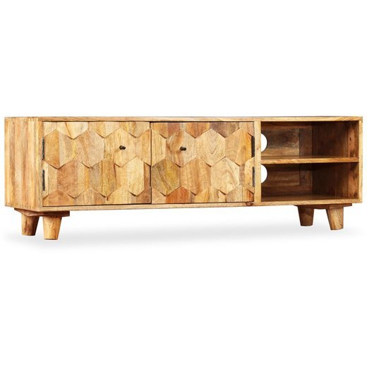TV-Schrank Mangoholz Massiv 118 x 35 x 40 cm