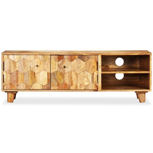 TV-Schrank Mangoholz Massiv 118 x 35 x 40 cm