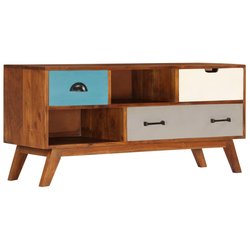 TV-Schrank mit 3 Schubladen 110 x 35 x 50 cm Akazienholz...