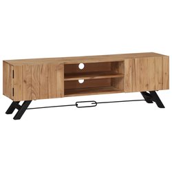 TV-Schrank 140 x 30 x 45 cm Massivholz Akazie