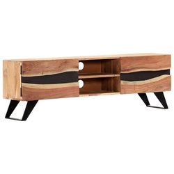 TV-Schrank 140 x 30 x 45 cm Massivholz Akazie