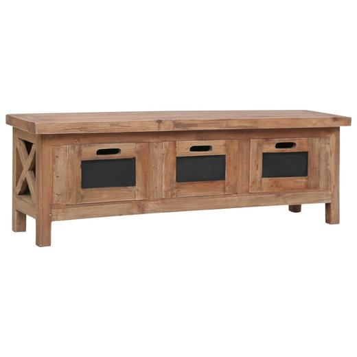 TV-Schrank mit 3 Schubladen 1203040 cm Massivholz Mahagoni