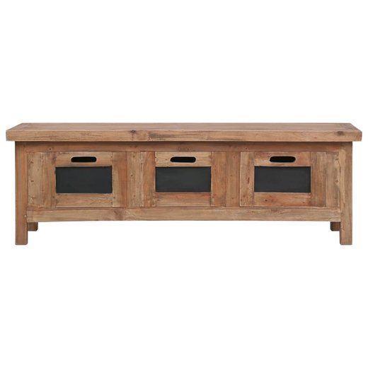 TV-Schrank mit 3 Schubladen 1203040 cm Massivholz Mahagoni