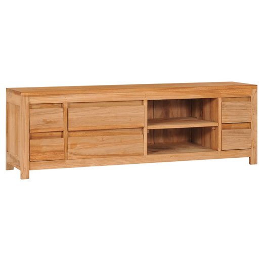 TV-Schrank 1203040 cm Massivholz Teak