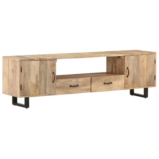 TV-Schrank 160x30x45 cm Massivholz Mango