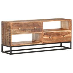 TV-Schrank 120x30x50 cm Raues Akazienholz