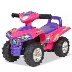 Kinder Geländefahrzeug ATV mit Sound und Licht Rosa und Lila