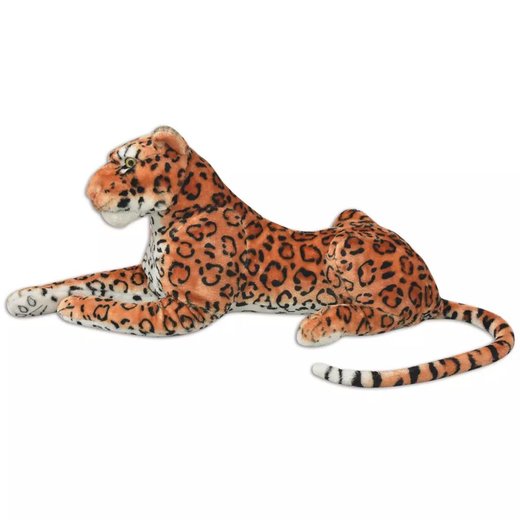 Leopard Plschtier Braun XXL