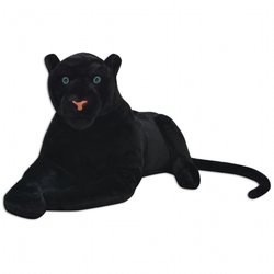 Panther Plschtier Schwarz XXL