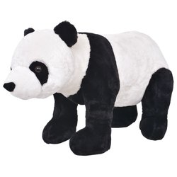 Plschtier Stehend Panda Schwarz und Wei XXL