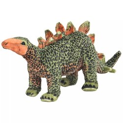 Stehendes Plschspielzeug Stegosaurus Grn und Orange XXL