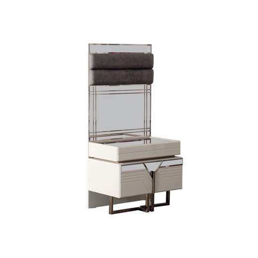 Schlafzimmer Set CALVIN 160 x 200  mit Kleiderschrank mit Schminktisch 1X Nachttisch mit Spiegel