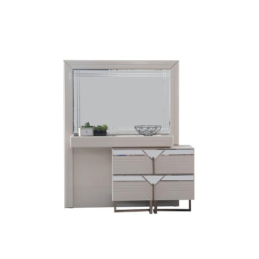Schlafzimmer Set CALVIN 160 x 200  mit Kleiderschrank mit Schminktisch 1X Nachttisch mit Spiegel