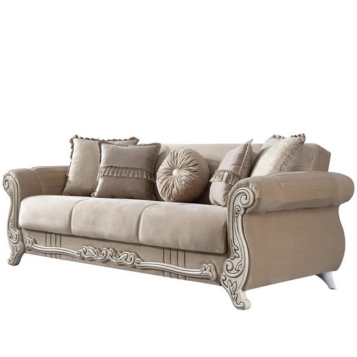 Carmen Sofa Set 2`er + Sessel 1105 - Dunkelbraun