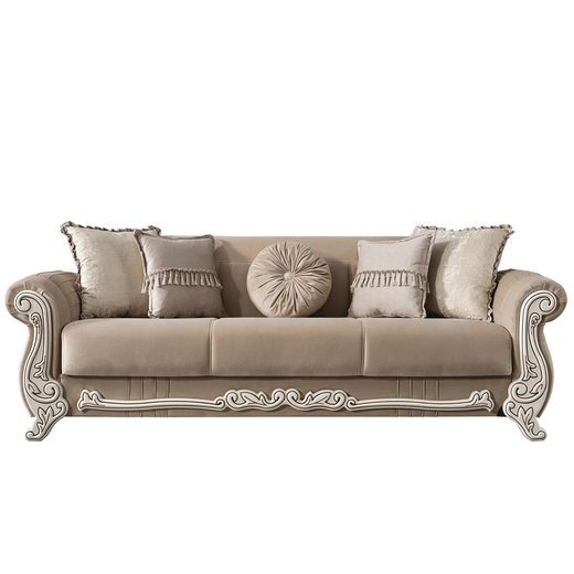 Carmen Sofa Set 2`er + Sessel 1105 - Dunkelbraun