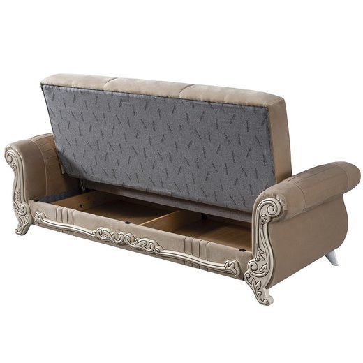 Carmen Sofa Set 2`er + Sessel 1131 - Dunkelgrau