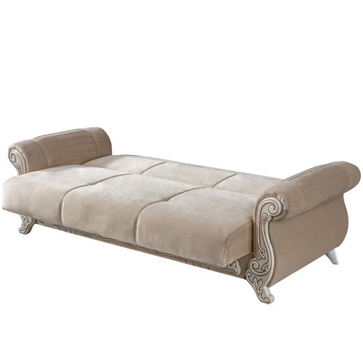 Carmen Sofa Set 2`er + Sessel 1132 - Dunkelblau