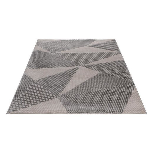 Hochwertiger Teppich Gemustert Grau Luxury 160 x 230