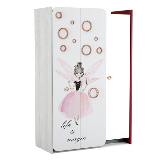 Kinderzimmer Set Magic ohne Bettgestell mit Kleiderschrank ohne Schreibtisch  mit B�cherregal  ohne Sideboard  mit Wandregal  mit 2x Nachttisch