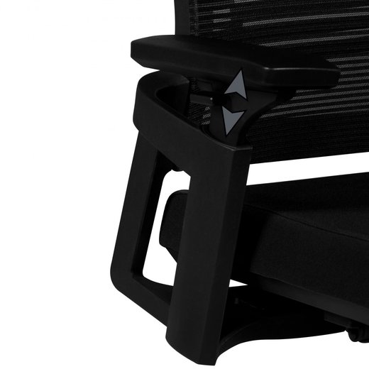 Brostuhl APOLLO A1 Stoffbezug Schreibtischstuhl Armlehne schwarz Chefsessel 120 kg Drehstuhl Kopfsttze X-XL