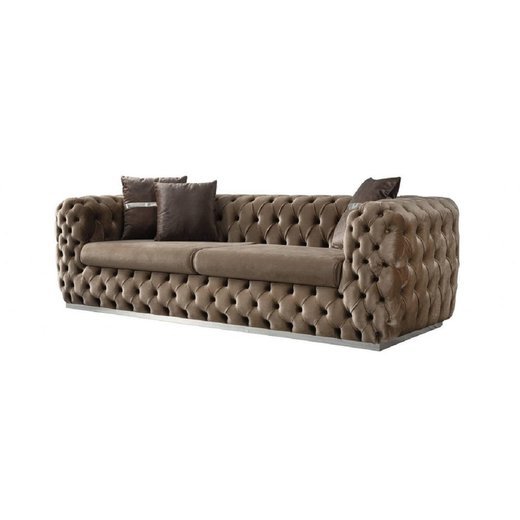 Ares Sofa Set 3`er + 3`er 1130 - Bordeaux Gold