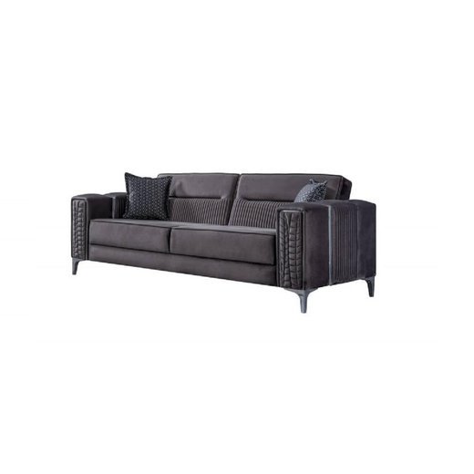 Diamond Sofa Set 3 Sitzer 1131 - Dunkelgrau Gold