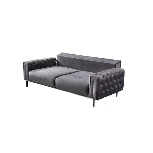 Mostar Sofa Set 3`er + 3`er + Sessel 1110 - Altrosa Silber