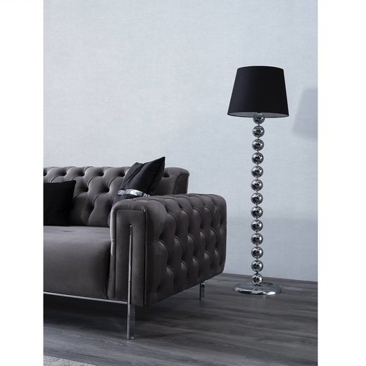 Mostar Sofa Set 3`er + 2`er + Sessel 1134 - Hellbraun Silber