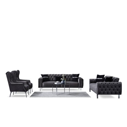 Mostar Sofa Set Sessel 1133 - Cappuccino Gold