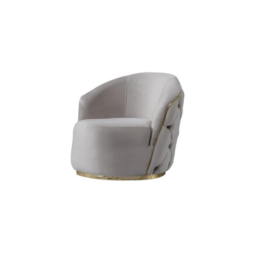 Odea Sofa Set 3`er + 3`er + Sessel 1100 - Beige Silber