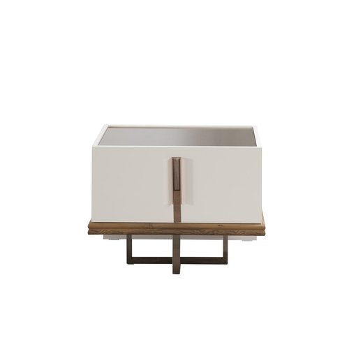 Schlafzimmer Set LUCCA 160 x 200  mit Kleiderschrank ohne Schminktisch 2X Nachttisch mit Spiegel