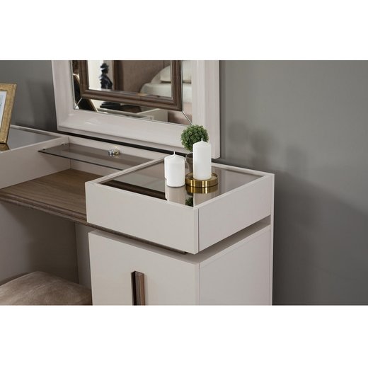 Schlafzimmer Set LUCCA 180 x 200 mit Kleiderschrank mit Schminktisch ohne Nachttisch ohne Spiegel