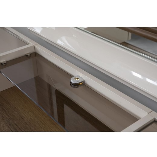 Schlafzimmer Set LUCCA 180 x 200 ohne Kleiderschrank mit Schminktisch 1X Nachttisch ohne Spiegel