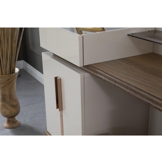 Schlafzimmer Set LUCCA 180 x 200 ohne Kleiderschrank ohne Schminktisch 2X Nachttisch ohne Spiegel