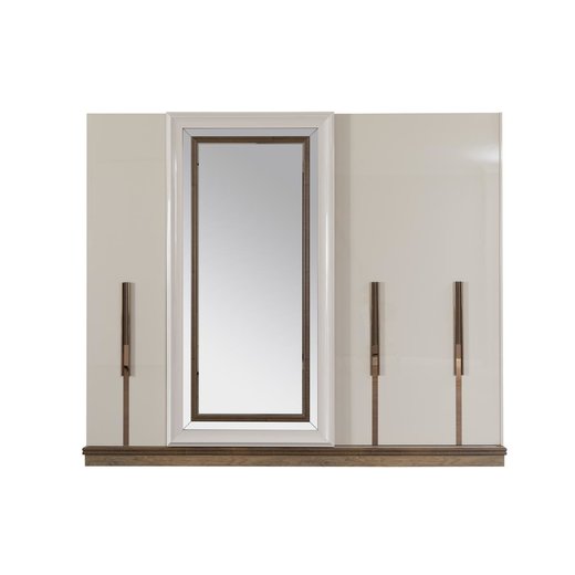 Schlafzimmer Set LUCCA Ohne Bettgestell mit Kleiderschrank mit Schminktisch 1X Nachttisch ohne Spiegel
