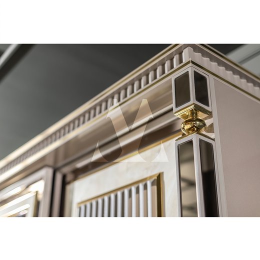 Schlafzimmer Set ISTANBUL 180 x 200 mit Kleiderschrank ohne Schminktisch ohne Nachttisch mit Spiegel  mit Sideboard
