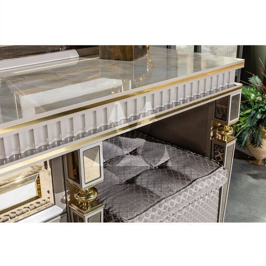 Schlafzimmer Set ISTANBUL Ohne Bettgestell ohne Kleiderschrank mit Schminktisch 2X Nachttisch ohne Spiegel  mit Sideboard