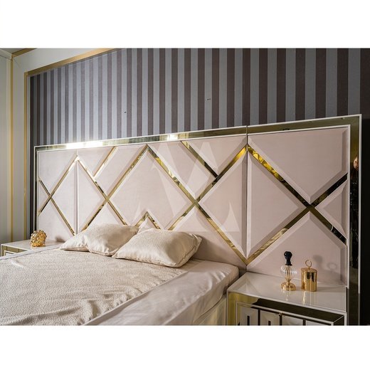 Schlafzimmer Set STAR 160 x 200  mit Kleiderschrank mit Schminktisch 1X Nachttisch mit Spiegel