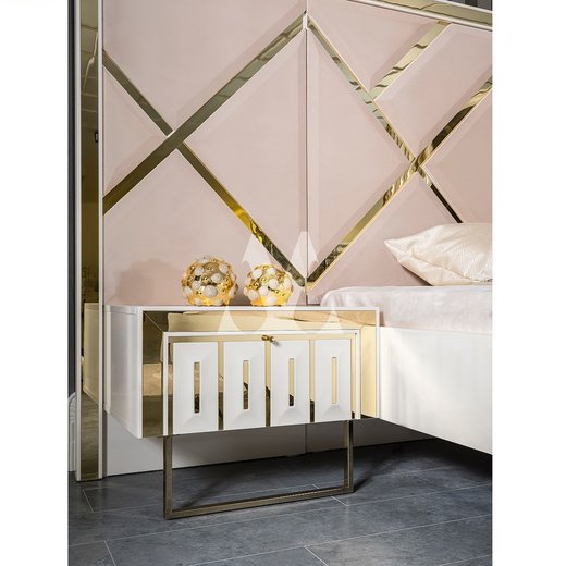 Schlafzimmer Set STAR 180 x 200 mit Kleiderschrank mit Schminktisch ohne Nachttisch mit Spiegel