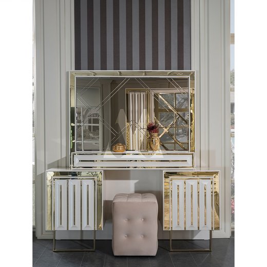 Schlafzimmer Set STAR 180 x 200 mit Kleiderschrank ohne Schminktisch 2X Nachttisch ohne Spiegel