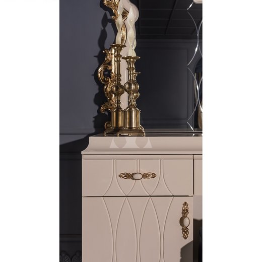 Schlafzimmer Set ROMA 160 x 200  mit Bench ohne Schminktisch 2X Nachttisch ohne Spiegel  ohne Kleiderschrank
