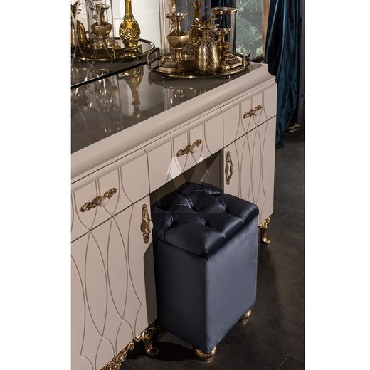 Schlafzimmer Set ROMA 180 x 200 mit Bench mit Schminktisch ohne Nachttisch mit Spiegel  ohne Kleiderschrank