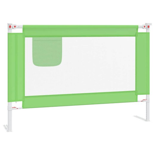 Kleinkind-Bettschutzgitter Grn 100x25 cm Stoff