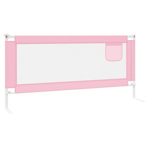 Kleinkind-Bettschutzgitter Rosa 200x25 cm Stoff