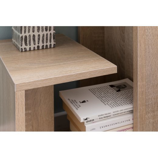 Beistelltisch WL5.697 35x29,5x60 cm Holz Sonoma Design Anstelltisch Sofa | Couchtisch klein modern | Kleiner Wohnzimmertisch eckig | Sofatisch Ablagetisch hoch | Schmaler Tisch Wohnzimmer