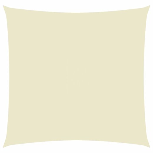 Sonnensegel Oxford-Gewebe Quadratisch 5x5 m Cremewei