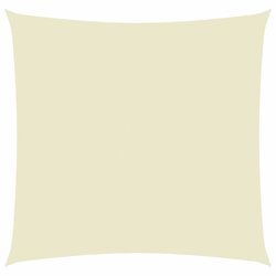 Sonnensegel Oxford-Gewebe Quadratisch 5x5 m Cremewei