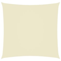 Sonnensegel Oxford-Gewebe Quadratisch 7x7 m Cremewei